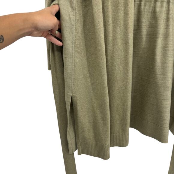 LAFAYETTE 148 NEW YORK Cardigan Pistachio Melange Wool Blend Belted 1X NEW - Picture 7 of 16